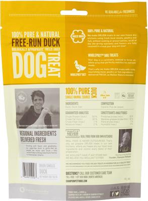 Show full view: ORIJEN Free Run Duck Singles Freeze-Dried Dog Treats, 2-oz bag slide 3 of 8