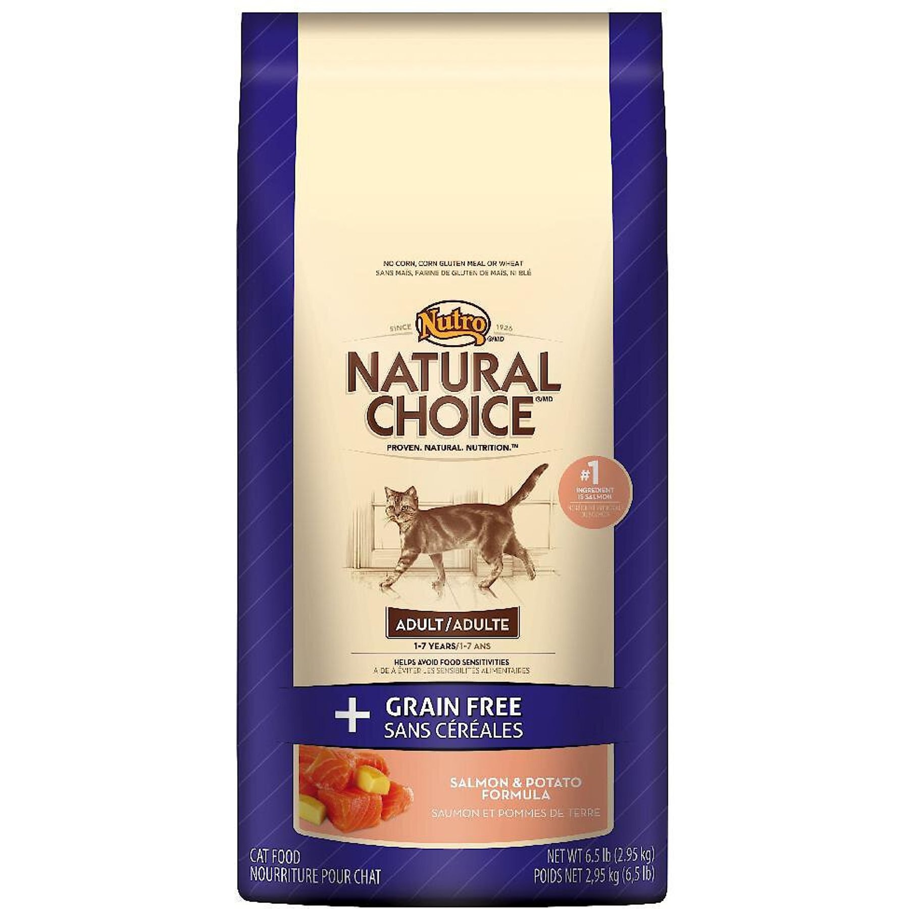 Discontinued NUTRO Natural Choice Grain Free Adult Salmon Potato Formula Dry Cat Food 3 lb bag Chewy