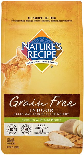 Nature s Recipe Grain Free Indoor Chicken Potato Recipe Dry Cat Food