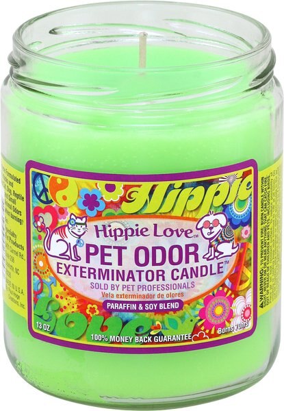 Pet Odor Exterminator Hippie Love Deodorizing Candle, 13-oz jar slide 1 of 4