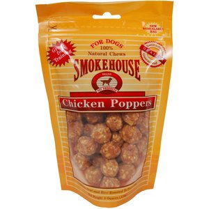 Smokehouse Chicken Poppers Dog Treats, 4-oz bag
