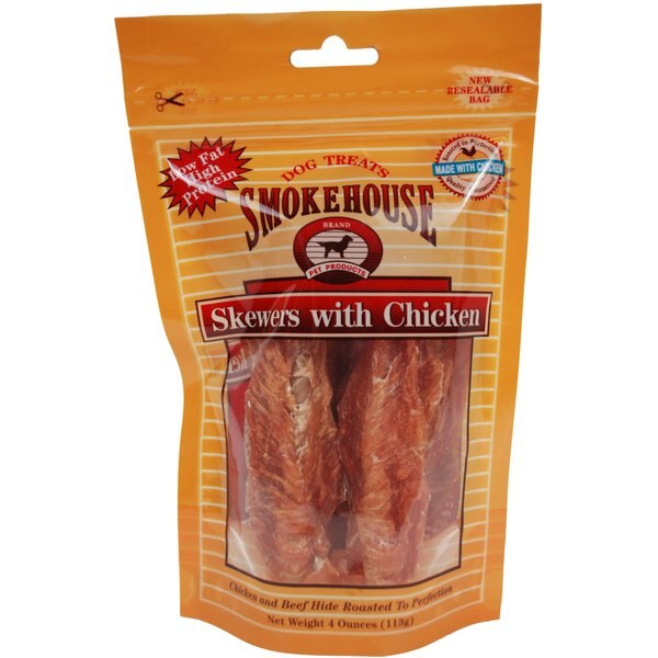 SMOKEHOUSE Skewers with Chicken Dog Treats, 4oz bag