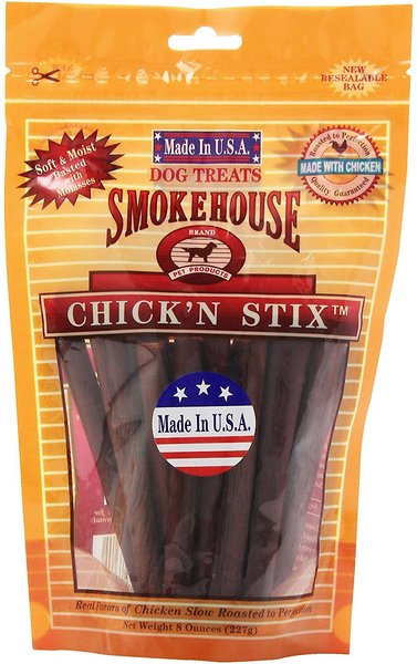 Smokehouse USA Chick'n Stix Dog Treats, 4-oz bag slide 1 of 4