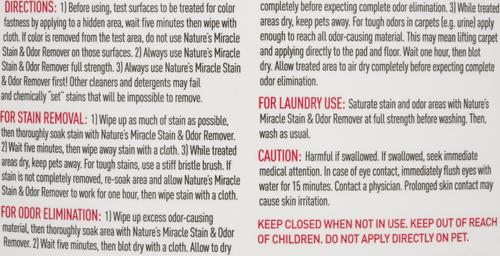 Show full view: Nature's Miracle Stain & Odor Remover Tropical Bloom, 32-oz bottle slide 5 of 7
