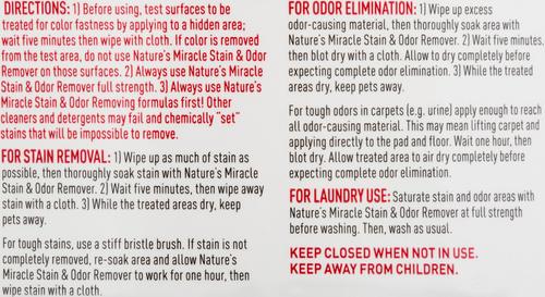 Show full view: Nature's Miracle Stain & Odor Remover, 32-oz spray bottle slide 4 of 6