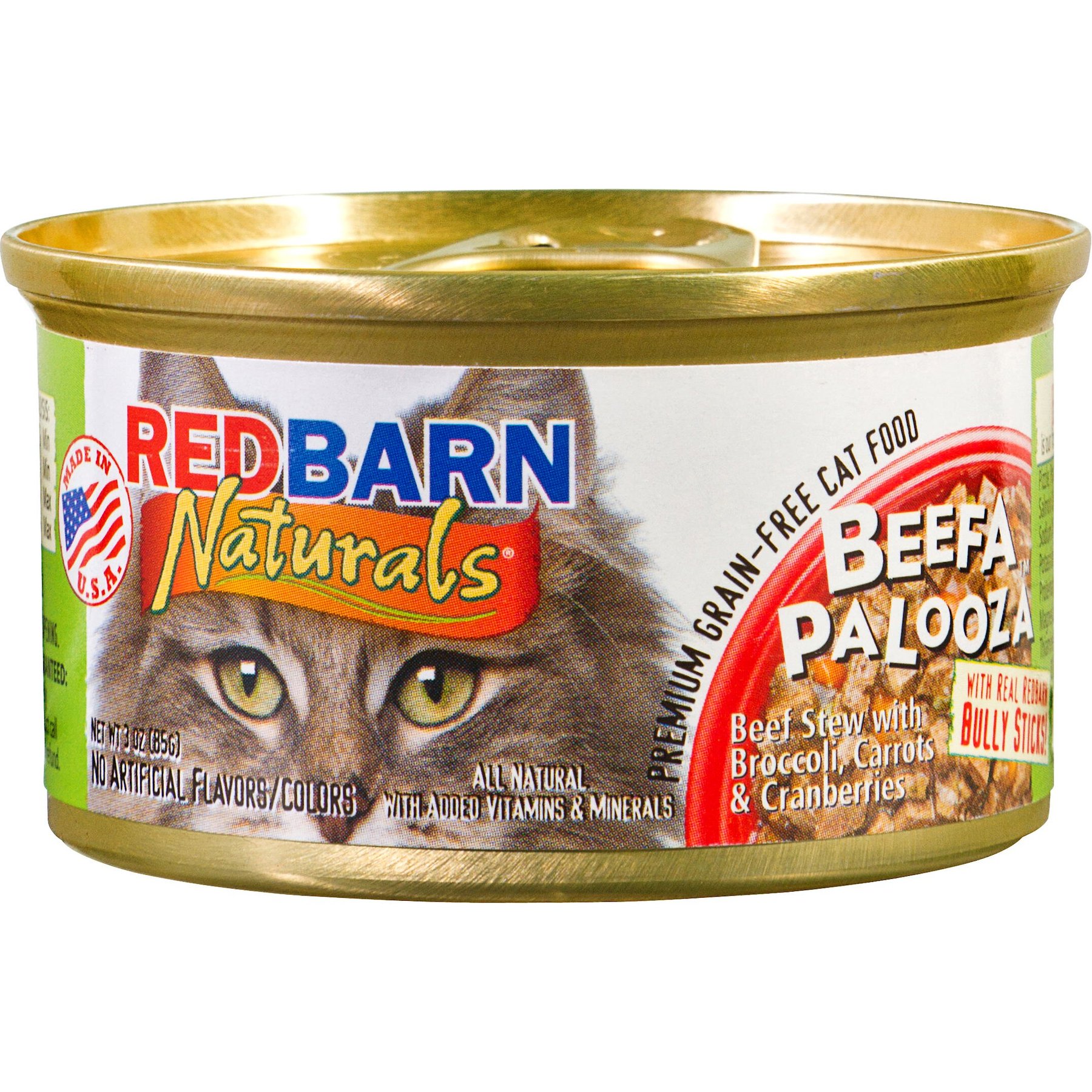 REDBARN Naturals Beefa Palooza Beef Stew Grain Free Canned Cat