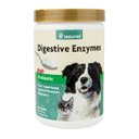 NaturVet Digestive Enzymes Plus Probiotic Powder Digestive Supplement for Cats & Dogs, 1-lb