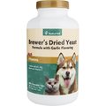 NaturVet Brewer's Dried Yeast with Garlic Chewable Tablets Skin & Coat Supplement for Cats & Dogs, 1,000 count
