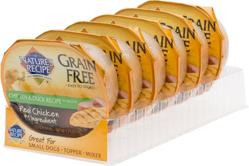 Show full view: Nature's Recipe Grain-Free Chicken & Duck Recipe in Broth Wet Dog Food, 2.75-oz, case of 24 slide 3 of 8