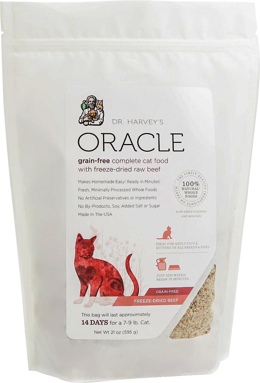 DR. HARVEY'S Oracle GrainFree Beef Formula FreezeDried Cat Food