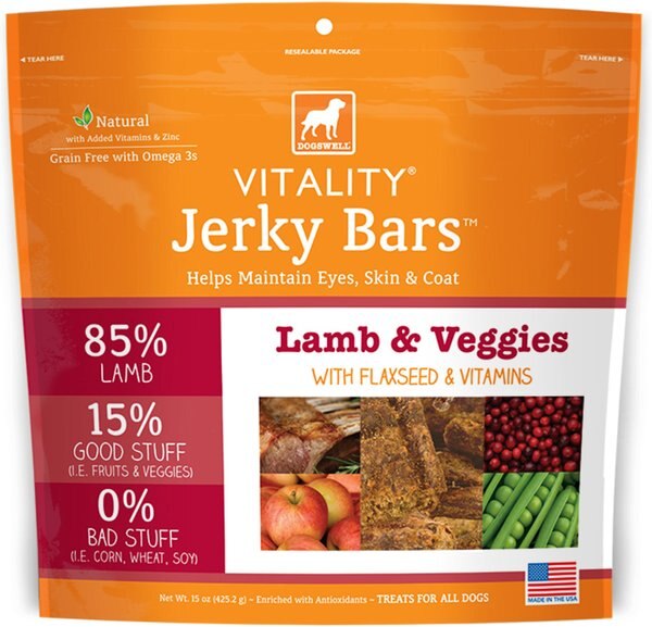 Discontinued DOGSWELL Vitality Jerky Bars Lamb & Veggies Dog Treats