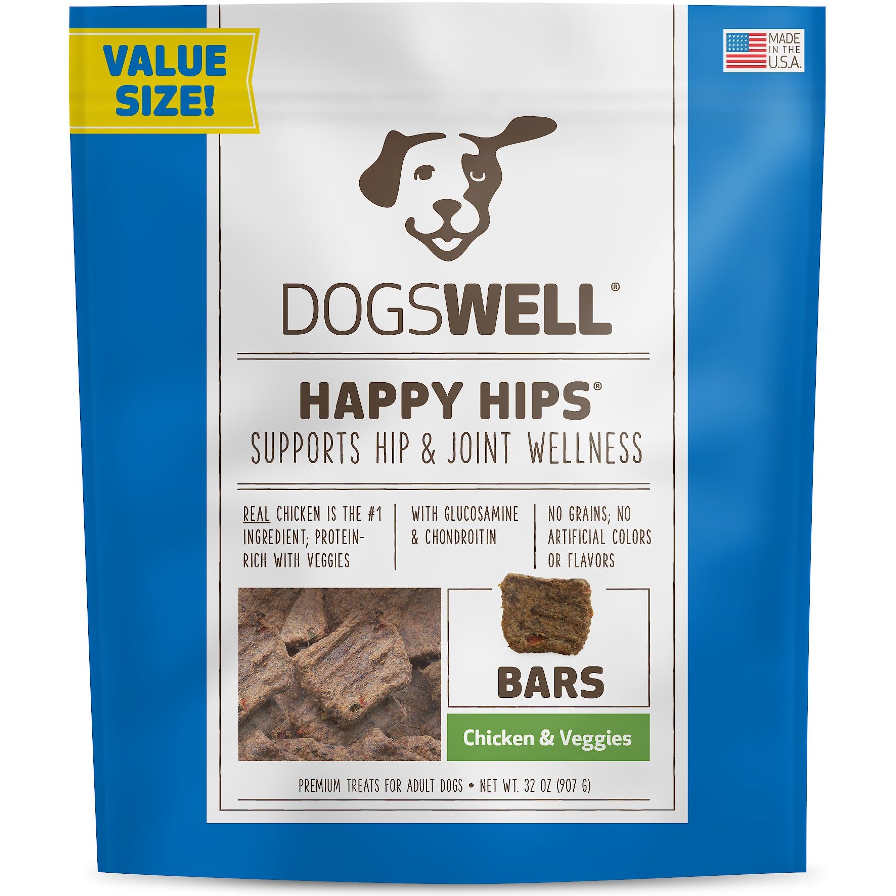 Dogswell happy hips chicken strips best sale