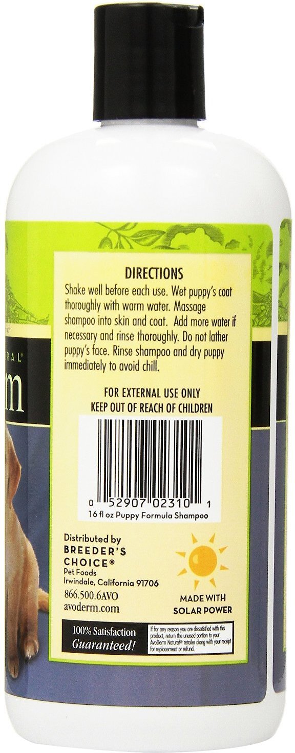 avoderm natural puppy formula shampoo