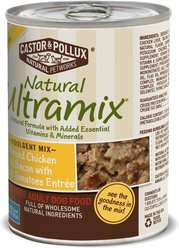 Castor & Pollux Natural Ultramix Grain-Free Minced Chicken & Beef with Fresh Tomatoes Entrée in Gravy Canned Dog Food, 13.2-oz, case of 12 slide 2 of 4
