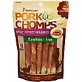 Premium Pork Chomps Sweet Potato Wrapped Twists Dog Treats, Mini, 12 count