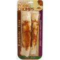 Premium Pork Chomps Sweet Potato Wrapped Rolls Dog Treats, 8-in roll, 2 pack