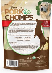 Premium Pork Chomps Bacon Flavor Crunchy Bone Dog Treats, 4-in slide 2 of 5