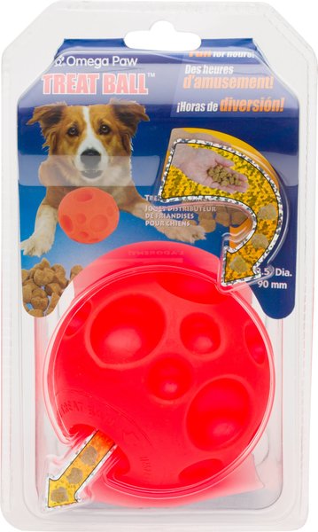 Omega Paw Tricky Treat Ball Dog Toy, Medium slide 1 of 5