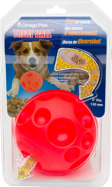 Omega Paw Tricky Treat Ball Dog Toy, Large slide 1 of 5