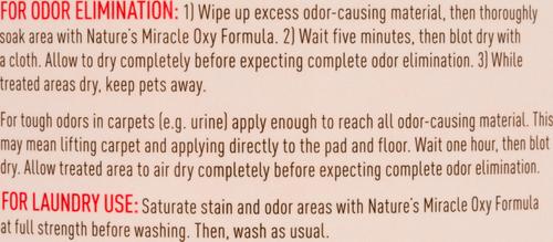 Show full view: Nature's Miracle Oxy Pet Stain & Odor Remover, 1-gal bottle slide 5 of 8