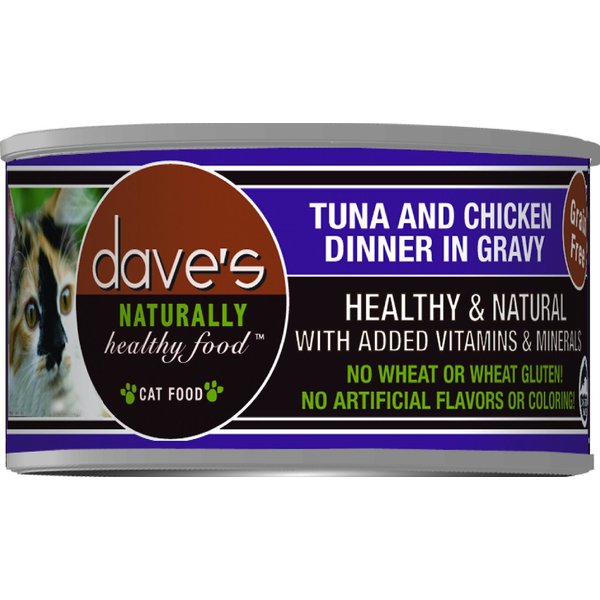 DAVE'S PET FOOD Naturally Healthy Grain-Free Tuna & Chicken Dinner In ...