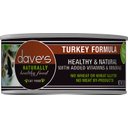 Dave's Pet Food Naturally Healthy Grain-Free Turkey Formula Canned Cat Food, 5.5-oz, case of 24