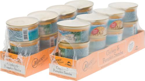 Show full view: Against the Grain Chicken & Pumpkin Samba Dinner Grain-Free Canned Cat Food, 2.8-oz, case of 24 slide 4 of 5