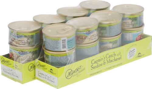 Show full view: Against the Grain Captain's Catch with Sardine & Mackerel Dinner Grain-Free Canned Cat Food, 2.8-oz, case of 24 slide 4 of 4