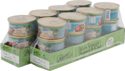 Show full view: Against the Grain Aloha Tuna with Seaweed & Crab Dinner Grain-Free Canned Cat Food, 2.8-oz, case of 24 slide 4 of 5