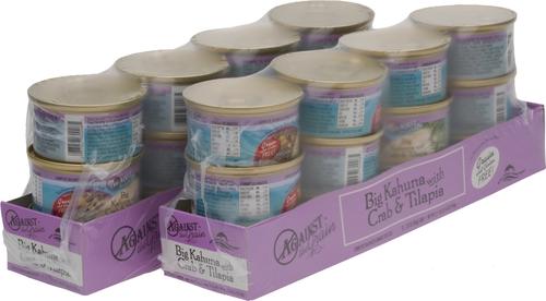Show full view: Against the Grain Big Kahuna with Crab & Tilapia Dinner Grain-Free Canned Cat Food, 2.8-oz, case of 24 slide 3 of 4