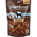 SmartBones Mini Peanut Butter Chew Bones Dog Treats, 24 count