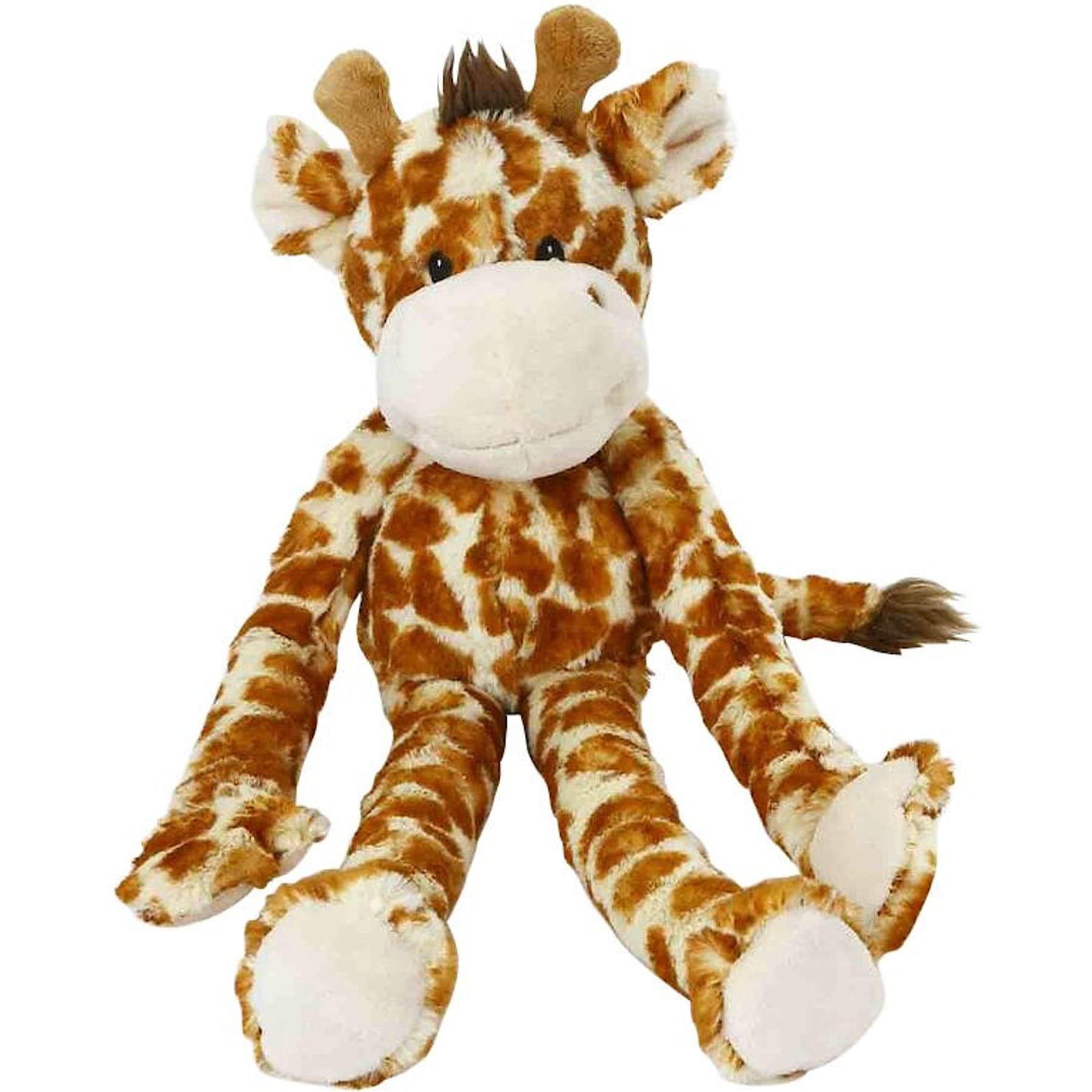 Multipet Multipet Swingin' Safari with Extra Long Arms & Legs Squeaky Plush Dog Toy, Giraffe