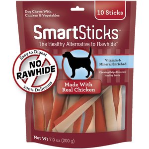 SmartBones SmartSticks Chicken Chews Dog Treats, 10 count