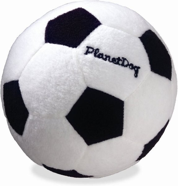 Discontinued OUTWARD HOUND Squeaky Plush Sport Soccer Ball Dog Toy