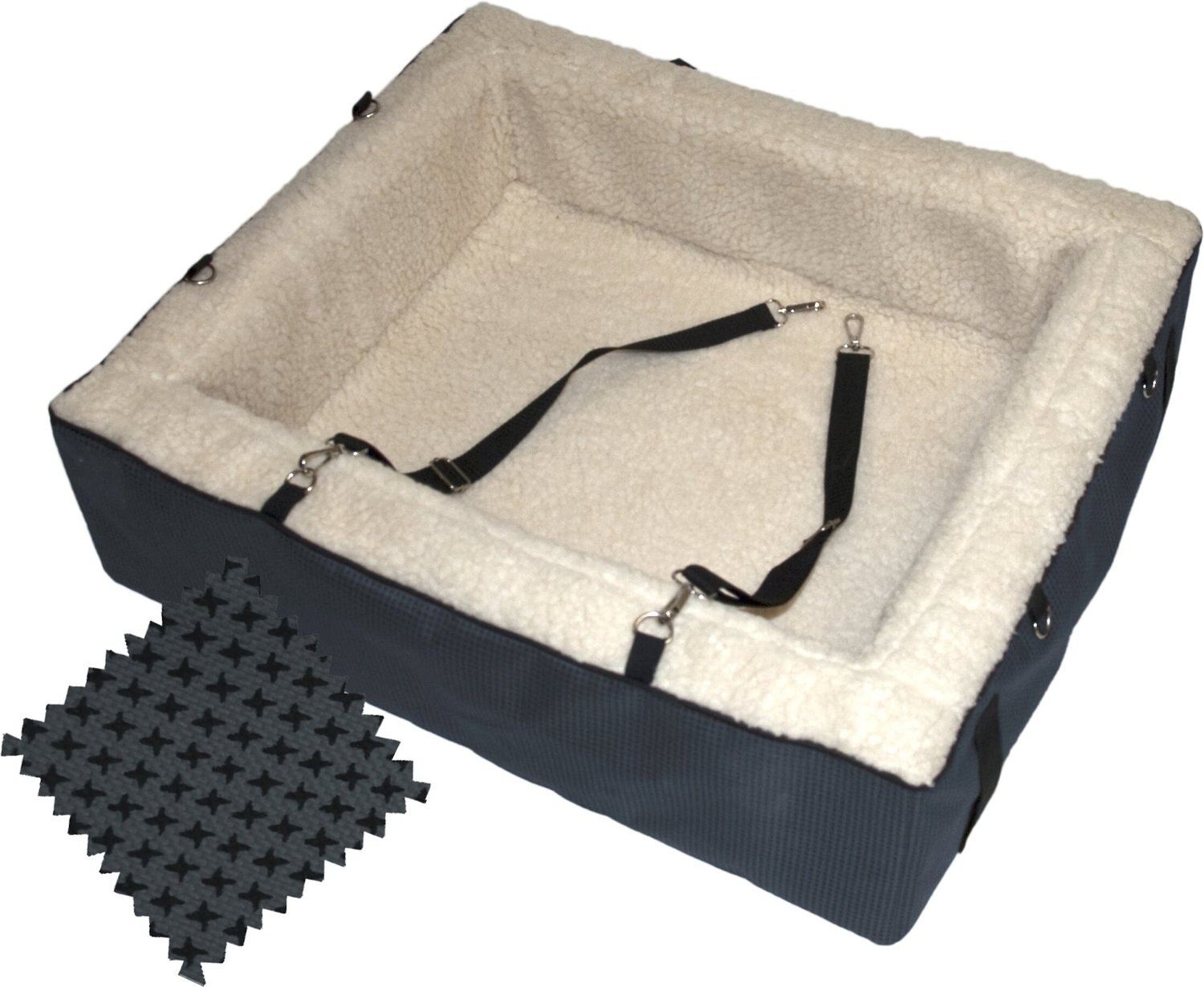PET GEAR Booster Seat/Bed, Slate, XLarge