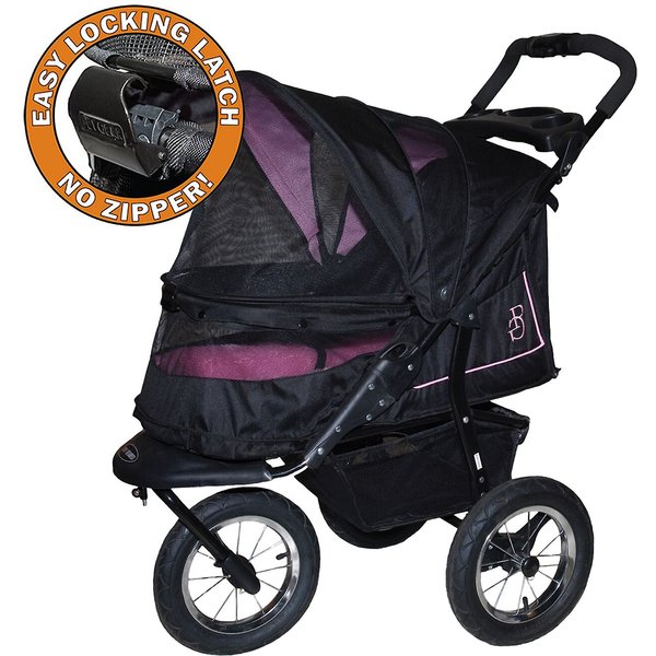 PET GEAR AT3 NoZip Pet Stroller, Summit Grey