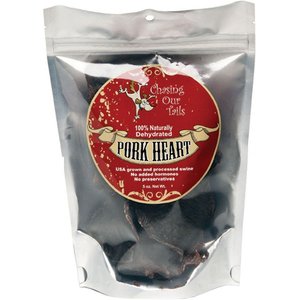Chasing Our Tails Dehydrated Pork Heart Dog Treats, 5-oz bag