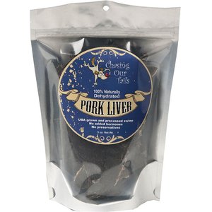 Chasing Our Tails Dehydrated Pork Liver Dog Treats, 5-oz bag