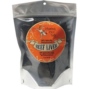 Chasing Our Tails Dehydrated Beef Liver Dog Treats, 5-oz bag