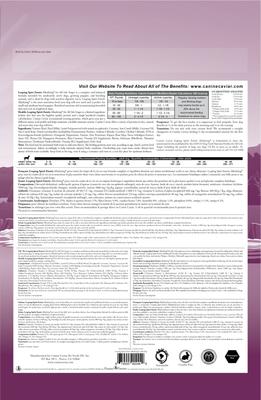 Show full view: Canine Caviar Limited Ingredient Diet Leaping Spirit Holistic Entree All Life Stages Dry Dog Food, 4.4-lb bag slide 3 of 7