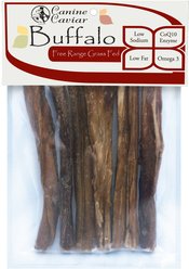 Canine Caviar Buffalo Bully Stix 6" Dog Treats, 7 pack