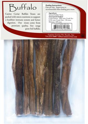 Show full view: Canine Caviar Buffalo Bully Stix 6" Dog Treats, 7 pack slide 3 of 7