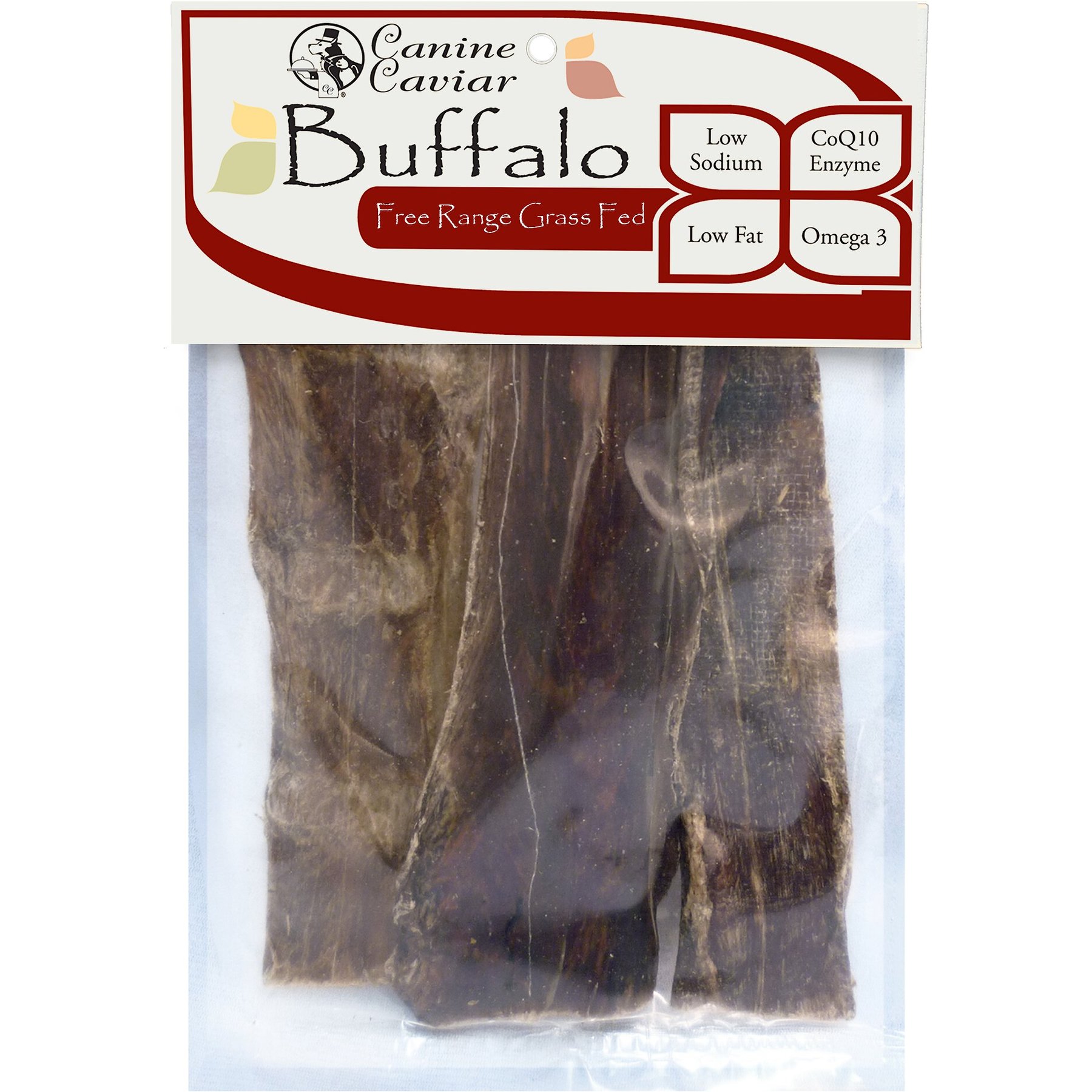 Canine Caviar Canine Caviar Buffalo Jerky 6" Dog Treats, 3 pack