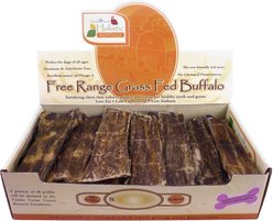Canine Caviar Buffalo Jerky 6" Dog Treats, case of 35