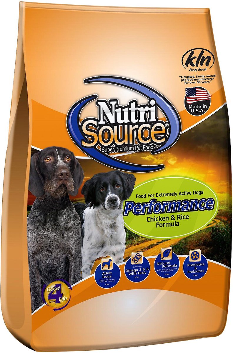 Nutrisource high shop performance dog food