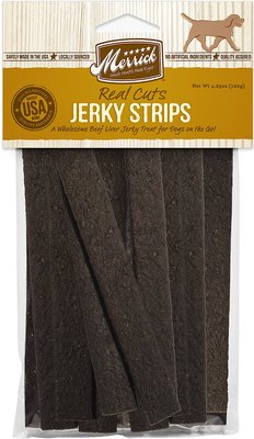 Merrick Natural Beef Liver Real Cuts Jerky Strips Dog Treats, slide 1 of 1