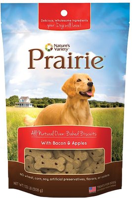 Nature's Variety Prairie All Natural Oven-Baked Biscuits with Bacon & Apples Dog Treats, slide 1 of 1