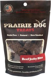 Prairie Dog Beef Jerky Bites Dog Treats, 4-oz bag