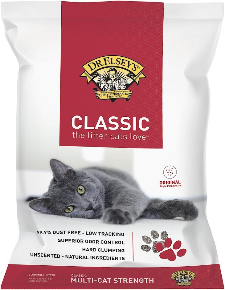 DR. ELSEY'S Classic Unscented Clumping Clay Cat Litter, 18lb bag