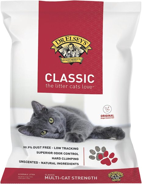 Dr. Elsey's Precious Unscented Clumping Clay Cat Litter, 18-lb bag slide 1 of 8